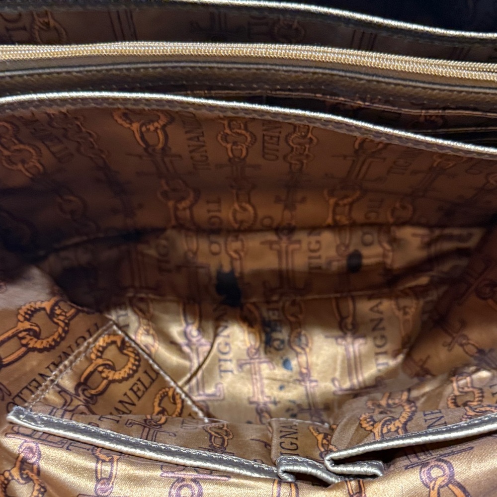 Tignanello Bronze Leather Shoulder Bag - Picture 8 of 16